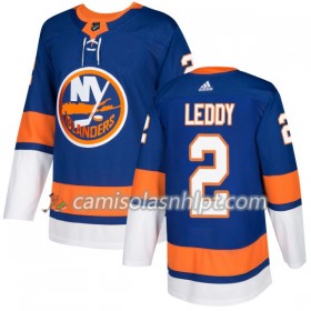 Camisola New York Islanders Nick Leddy 2 Adidas 2017-2018 Royal Authentic - Homem